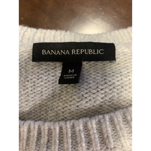 Banana Republic M Alpaca Merino Wool Ruffle Knit Sweater Winter - Picture 4 of 8